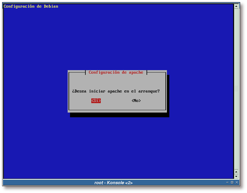 ¿Arrancar Apache en el arranque?